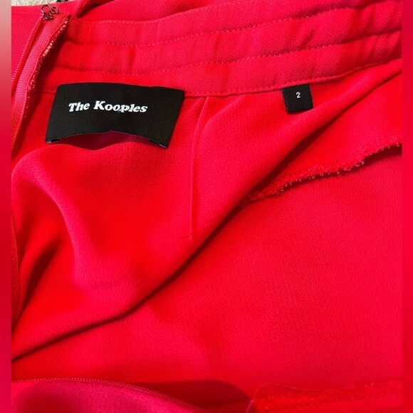 The Kooples Red Sleeveless Tie Back Jumpsuit - Picture 10 of 11